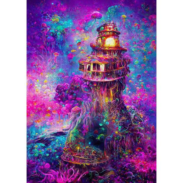 Puzzle de 1000 Piezas : Faro submarino - Enjoy-2216