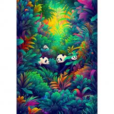 Puzzle 1000 pièces : Panda Haven  