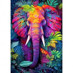 Puzzle 1000 Pièces : Éléphant déguisé