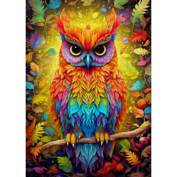 Puzzle 1000 Pièces : Hibou automnal - Enjoy-2225