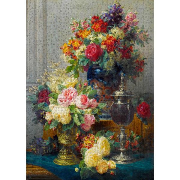 Puzzle 1000 pièces : Spring Flowers with Chalices  - Enjoy-1527