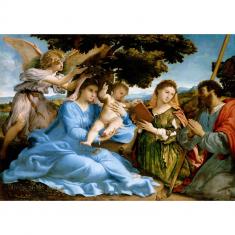 Puzzle de 1000 Piezas : La Virgen y el Niño con los santos Catalina y Tomás