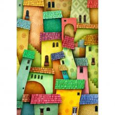 Puzzle 1000 Pièces : Maisons Joyeuses