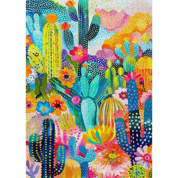 Puzzle 1000 piezas: Tierra de cactus - Enjoy-2243