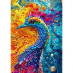Puzzle 1000 pieces : Marble Feathers