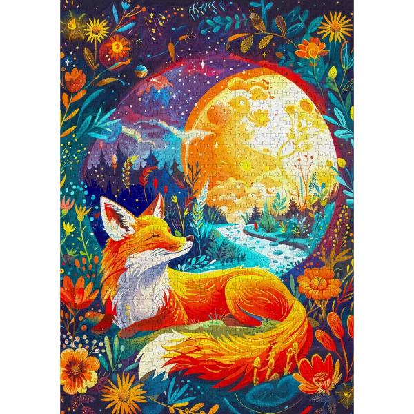 Puzzle 1000 Teile: Mondfuchs - Enjoy-2254