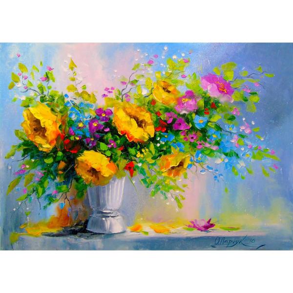 Puzzle 1000 pièces : Bouquet with Yellow Flowers  - Enjoy-1699