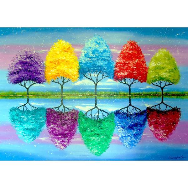 Puzzle de 1000 Piezas : cada árbol tiene suPropia y colorida historia - Enjoy-1702