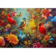 Puzzle 1000 pieces : Chirps and Flutters