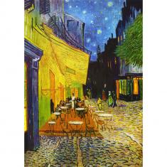 Puzzle 1000 Pièces : Vincent Van Gogh - Terrasse de café la nuit