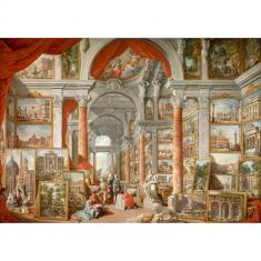 Puzzle 1000 pièces : Paolo Panini - Views of Modern Rome 