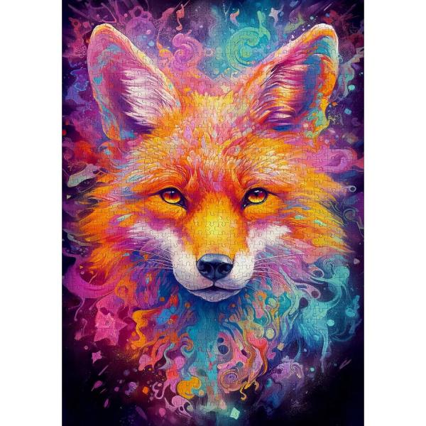 Puzzle 1000 pieces : Fiery Fox - Enjoy-2283