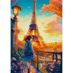 Puzzle 1000 pièces : Envie de voyager à Paris