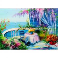 Puzzle 1000 Pièces : Balcon fleuri