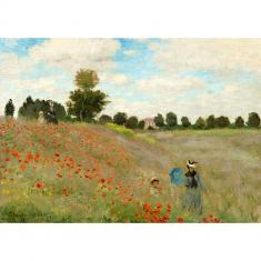 Puzzle 1000 Pièces : Claude Monet : Champ de Coquelicots