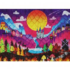 1000 piece jigsaw puzzle: Dragon Valley