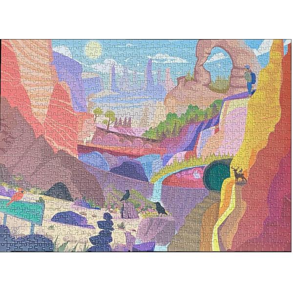 1000 piece jigsaw puzzle: Canyons of the West - Enwood-DE01