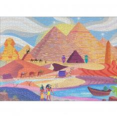 1000 piece jigsaw puzzle: Puzzling Pyramids