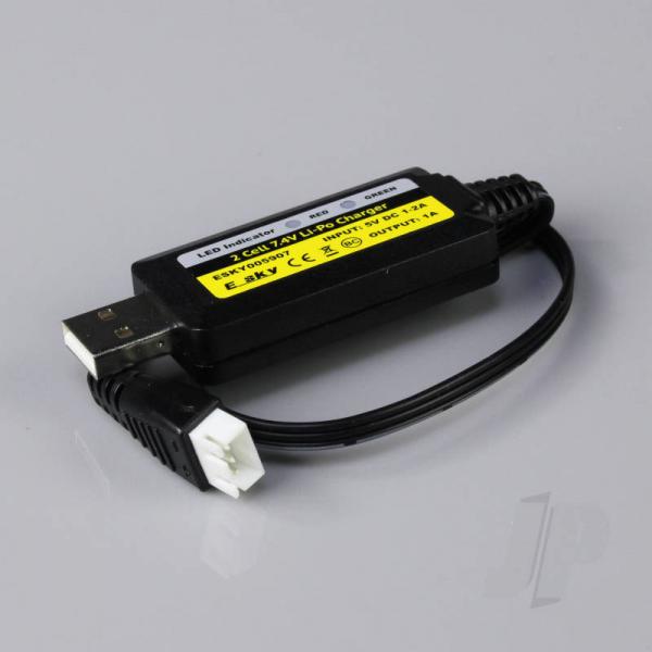 USB Charger for 2 Cell Li-Po battery Input 5V 1-2A Output 900mA (for 300 V2) - Esky 2018 - ESKY005907