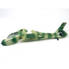 EK1-0593 Fuselage complet co-comanche vert Esky