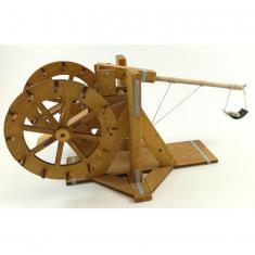 Wooden model: Trebuchet with wheel