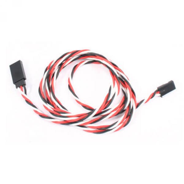 1- 20cm 22AWG (0.64mm diam - 0.326mm2 sect) Rallonge servo Futaba torsade - ET0740