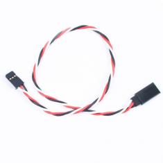 - 30cm 22AWG (0.64mm diam - 0.326mm2 sect) Rallonge servo Futaba torsade