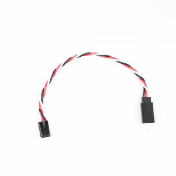 - 15cm 22AWG (0.64mm diam - 0.326mm2 sect) Rallonge servo Futaba torsade - ET0733