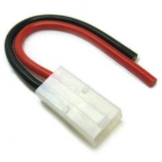 Female Tamiya Connector With 10cm 14AWG (1.62mm diam - 2.08mm2 sect) Fil Silicone