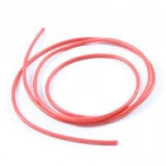 14AWG (1.62mm diam - 2.08mm2 sect) Fil Silicone Rouge (100cm)