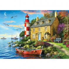 Puzzle 104 Teile: Der Cottage-Leuchtturm von Dominic Davison