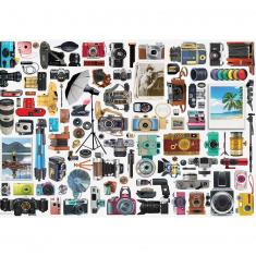 550 piece puzzle: Metal box: Classic camera