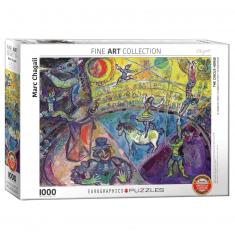  Puzzle 1000 pièces : Le cheval de cirque, Marc Chagall