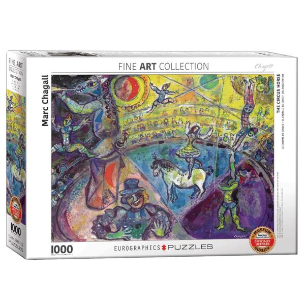  1000 Teile Puzzle: Das Zirkuspferd Marc Chagall - EuroG-6000-0851
