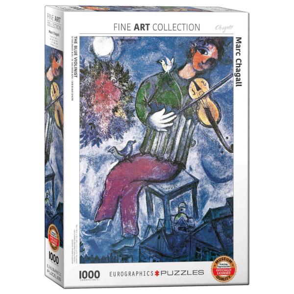  1000 pieces puzzle: The blue violinist, Marc Chagall - EuroG-6000-0852