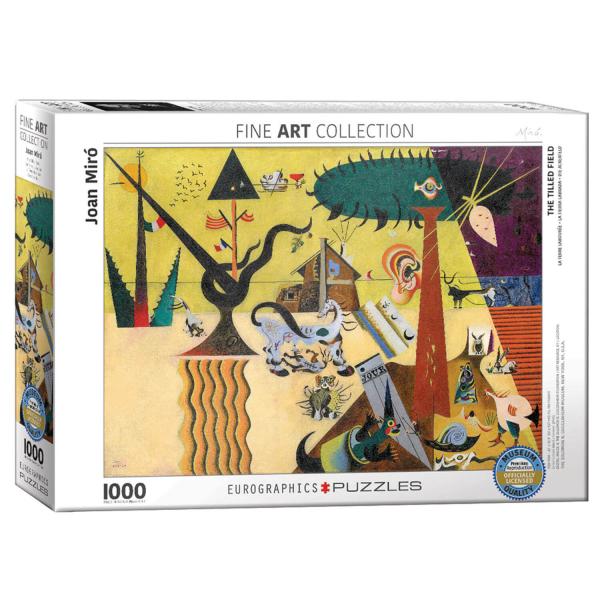  Puzzle 1000 Teile: Das gepflügte Land, Joan Miro - EuroG-6000-0858