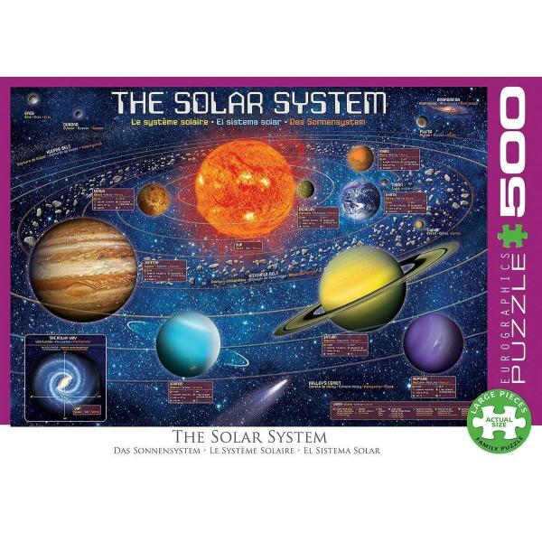 500 pieces XL puzzle: The solar system - EuroG-6500-5369