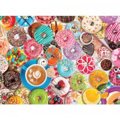 Puzzle 1000 Teile: Donut-Party