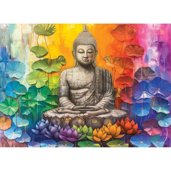 Puzzle 1000 pièces : Bouddha coloré - EuroG-6000-5925