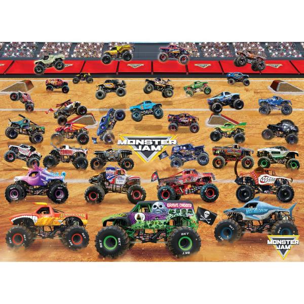 Puzzle mit 1000 Teilen: Monster Jam Truck Lineup - EuroG-6000-5944