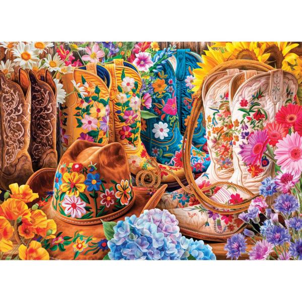 Puzzle 1000 pièces : Cowgirl Boots de Lars Stewart - EuroG-6000-5948