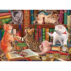 Puzzle 1000 pièces : Les chatons de la bibliothèque par Image World