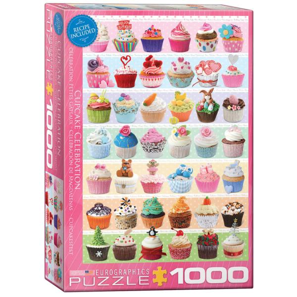  1000 pieces puzzle: Celebration of cupcakes - EuroG-6000-0586