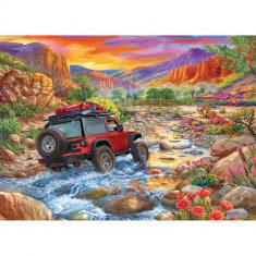 Puzzle 1000 pieces : Jeep : Rocky Ride by C.Bigelow