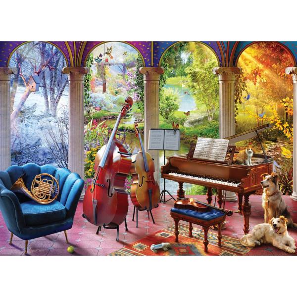 Puzzle 1000 pieces : Four Seasons by Angelo Bonito - EuroG-6000-6013