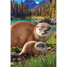 Puzzle 250 pieces: Save our planet collection: Otters