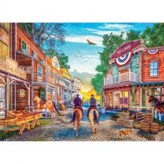 Puzzle 1000 pieces : Wild West Country by D.Davison