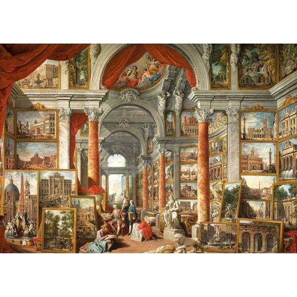 Puzzle 1000 pieces : Gallery of Views of Modern Rome - EuroG-6000-6036