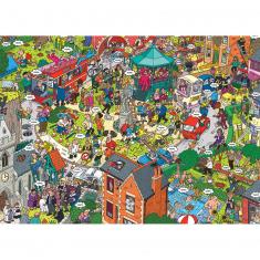 Puzzle de 500 piezas grandes : ¿Qué podría suceder? Por Martin Berry
