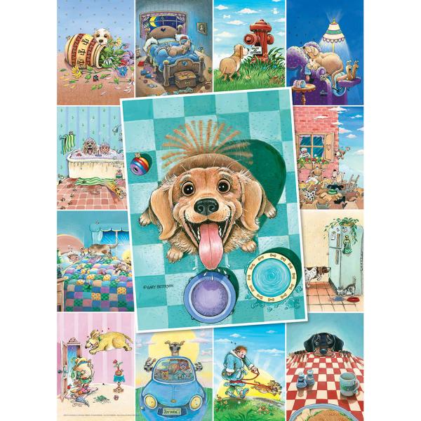 500 große Puzzleteile : Hundeleben - EuroG-6500-5365